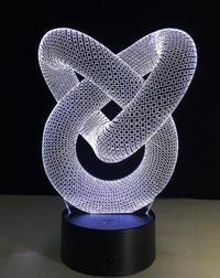 Thumbnail for Love Knot 3D Optical Illusion Lamp