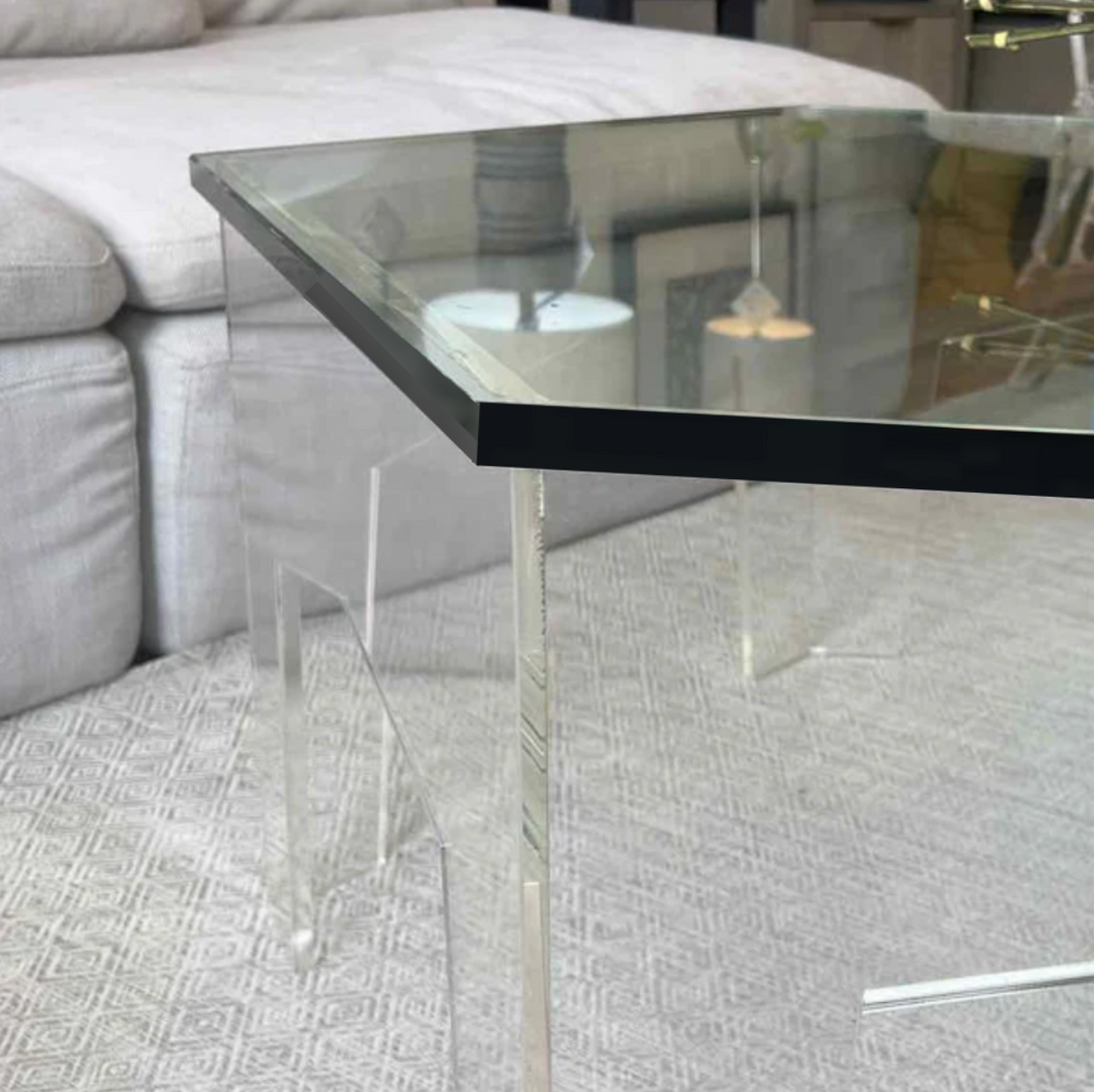 Exotic Moroccan Acrylic Coffee Table