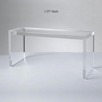 Thumbnail for Modern Acrylic Slab Bench