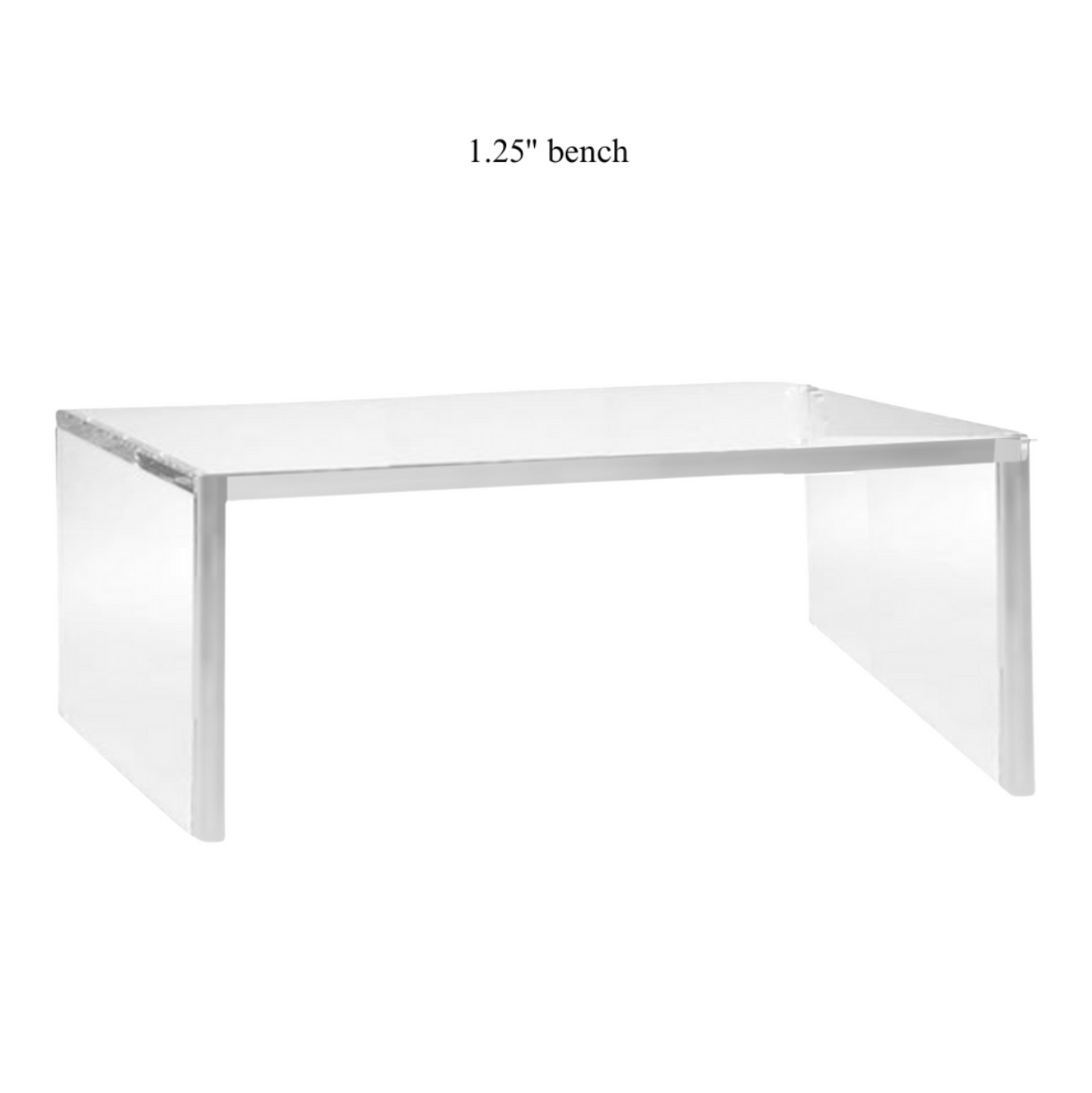 Modern Acrylic Slab Bench