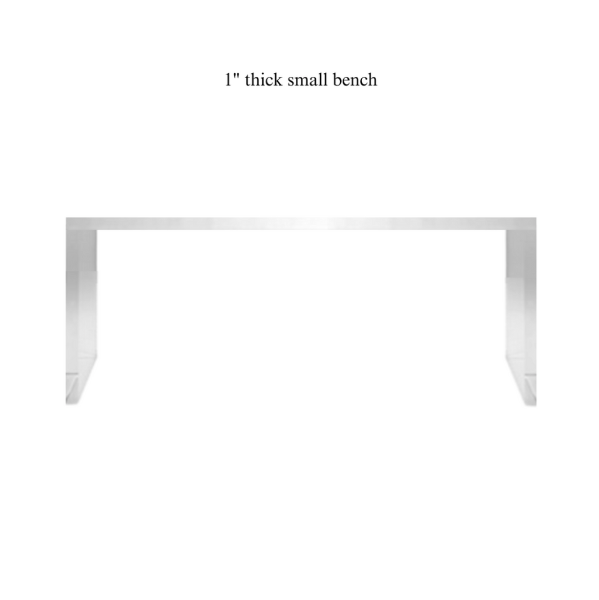 Modern Acrylic Slab Bench