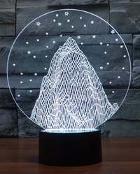 Thumbnail for Snowy Mountain 3D Optical Illusion Lamp