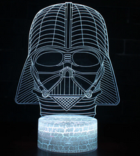 Thumbnail for Star Wars Darth Vader Helmet 3D Optical Illusion Lamp