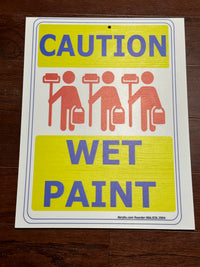 Thumbnail for Caution Wet Paint Sign